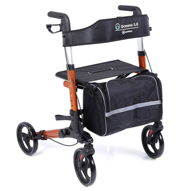 Rollator pieghevole per anziani da viaggio in alluminio Oceano 2.0