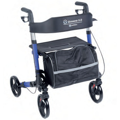 Rollator pieghevole per anziani da viaggio in alluminio Oceano 2.0