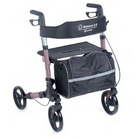 Rollator pieghevole per anziani da viaggio in alluminio Oceano 2.0
