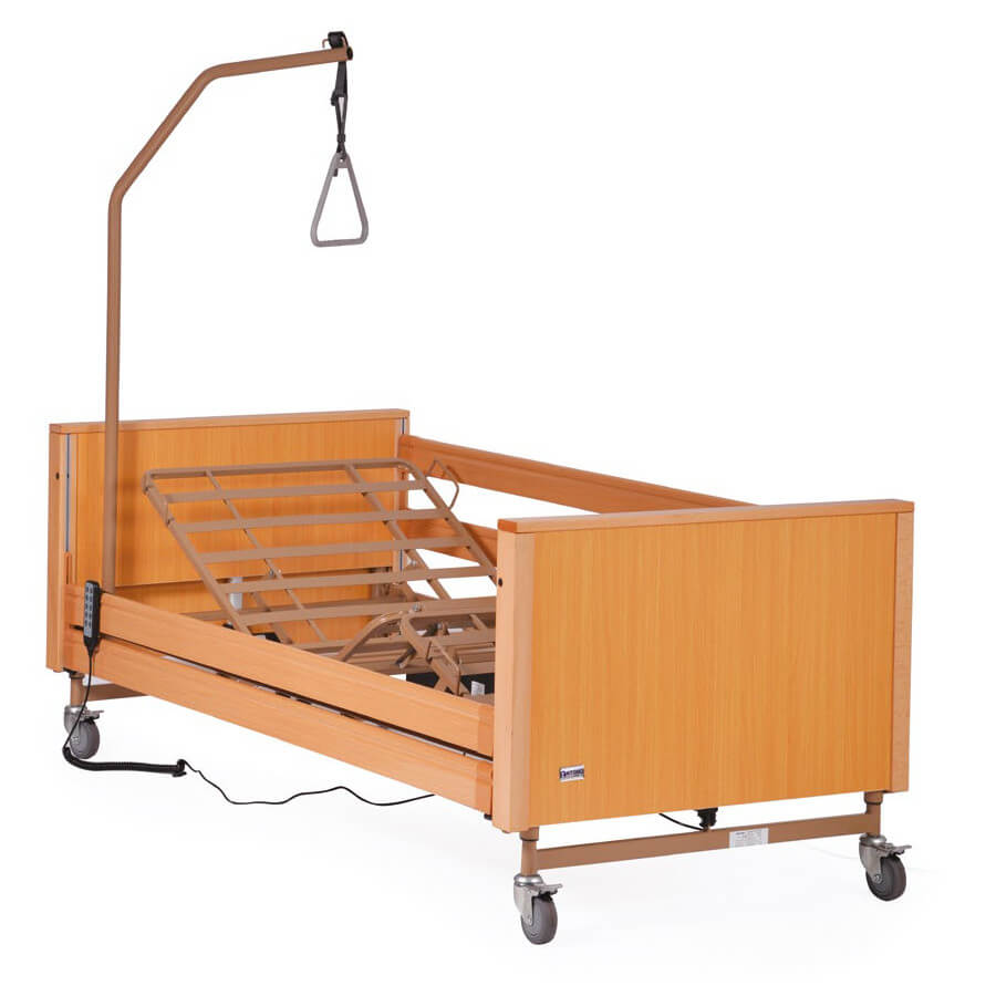Letto ortopedico elettrico in legno ad altezza variabile SOCRATE