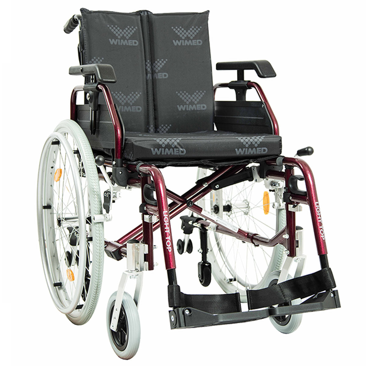 Carrozzina ad autospinta leggera e pieghevole a doppia crociera Light Top