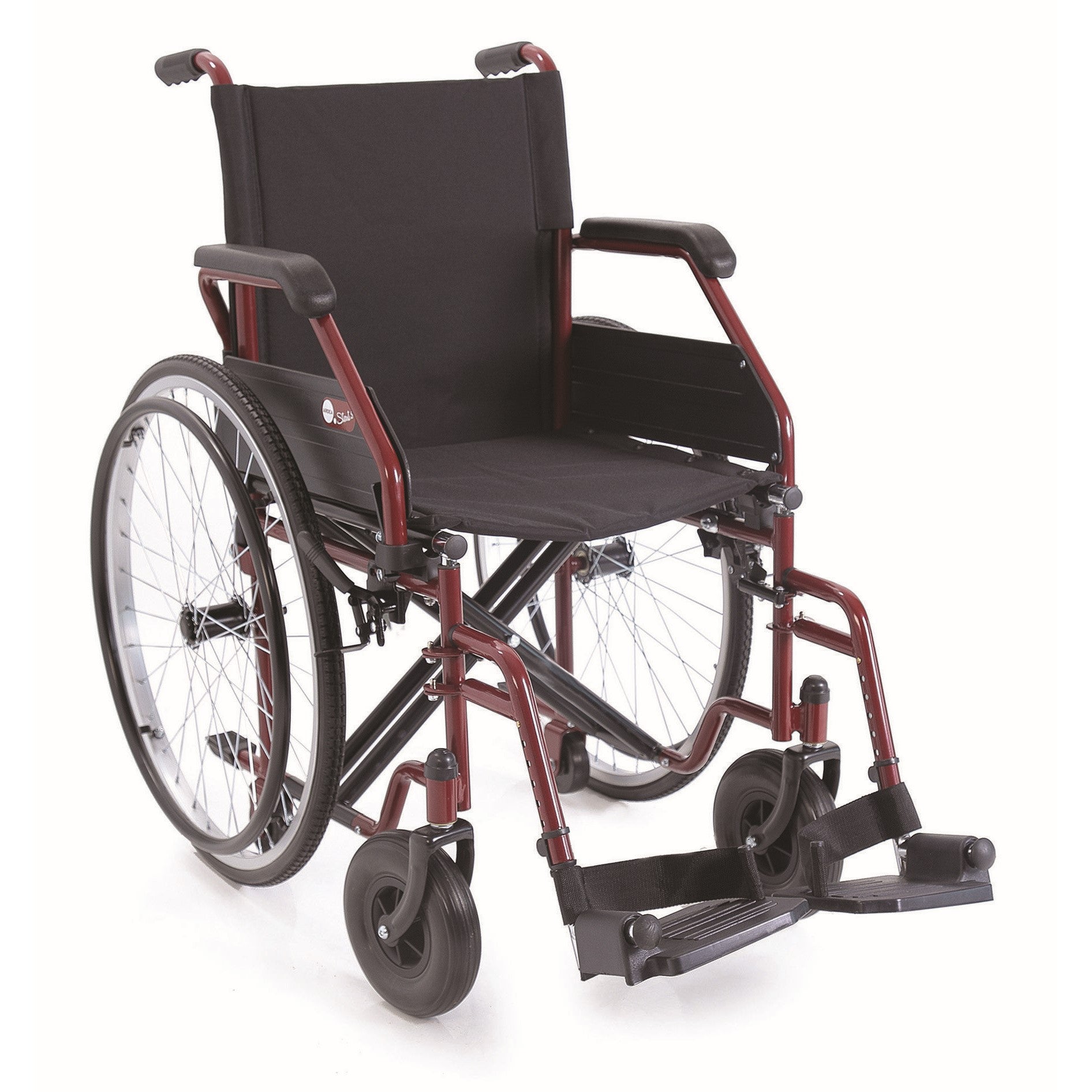 Carrozzina pieghevole ad autospinta in acciaio verniciato Start