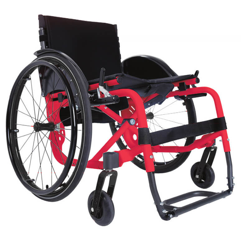 Carrozzina superleggera pieghevole ad autospinta Atmos