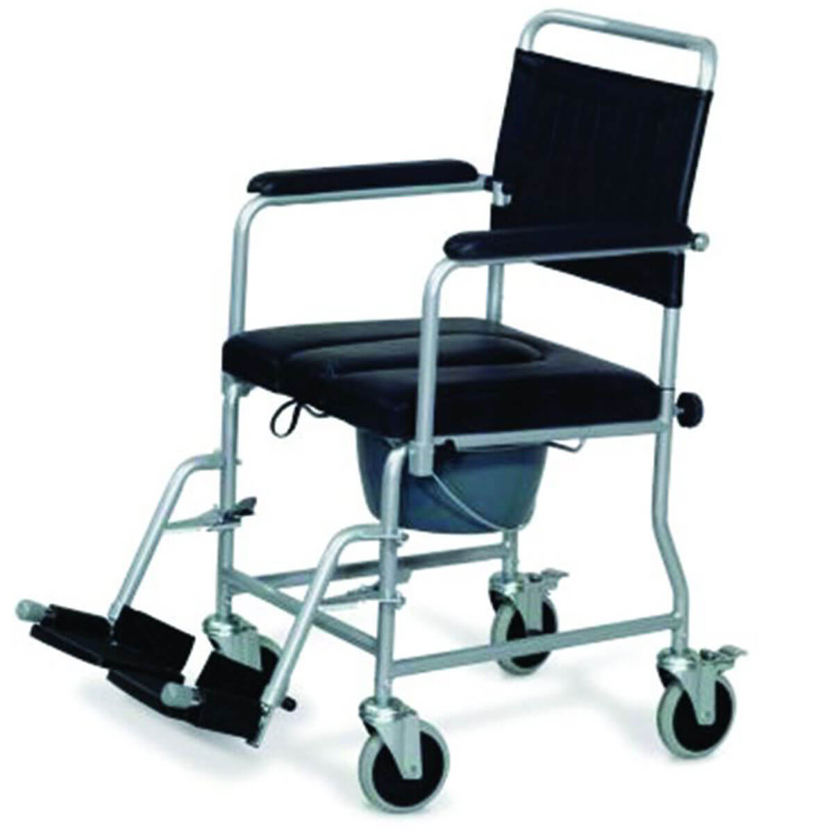 Comoda imbottita in acciaio per anziani ruote piroettanti