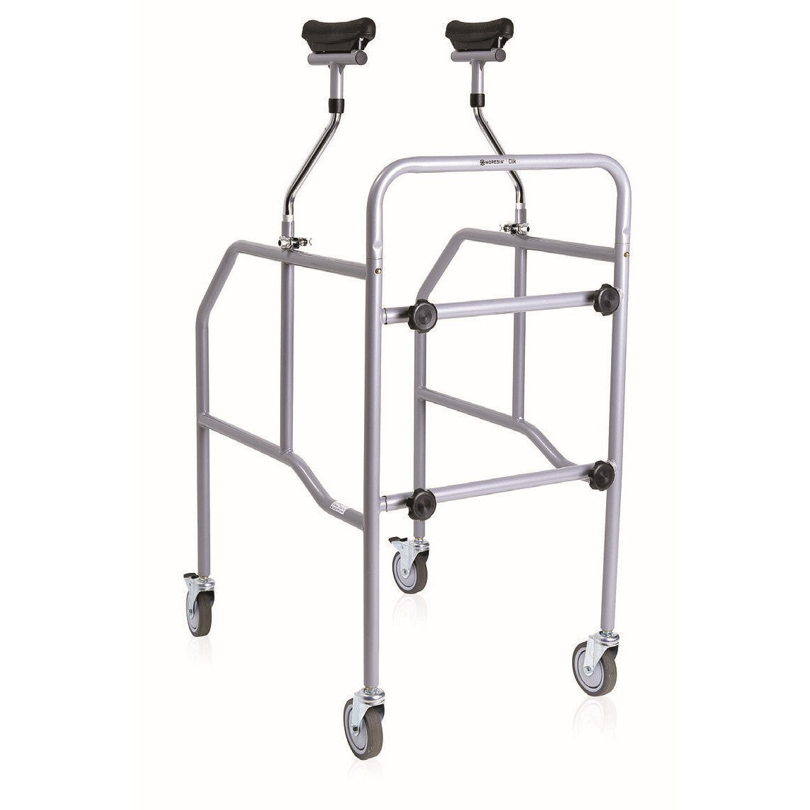 Deambulatore ascellare in acciaio smontabile con appoggio sottoascellare Click