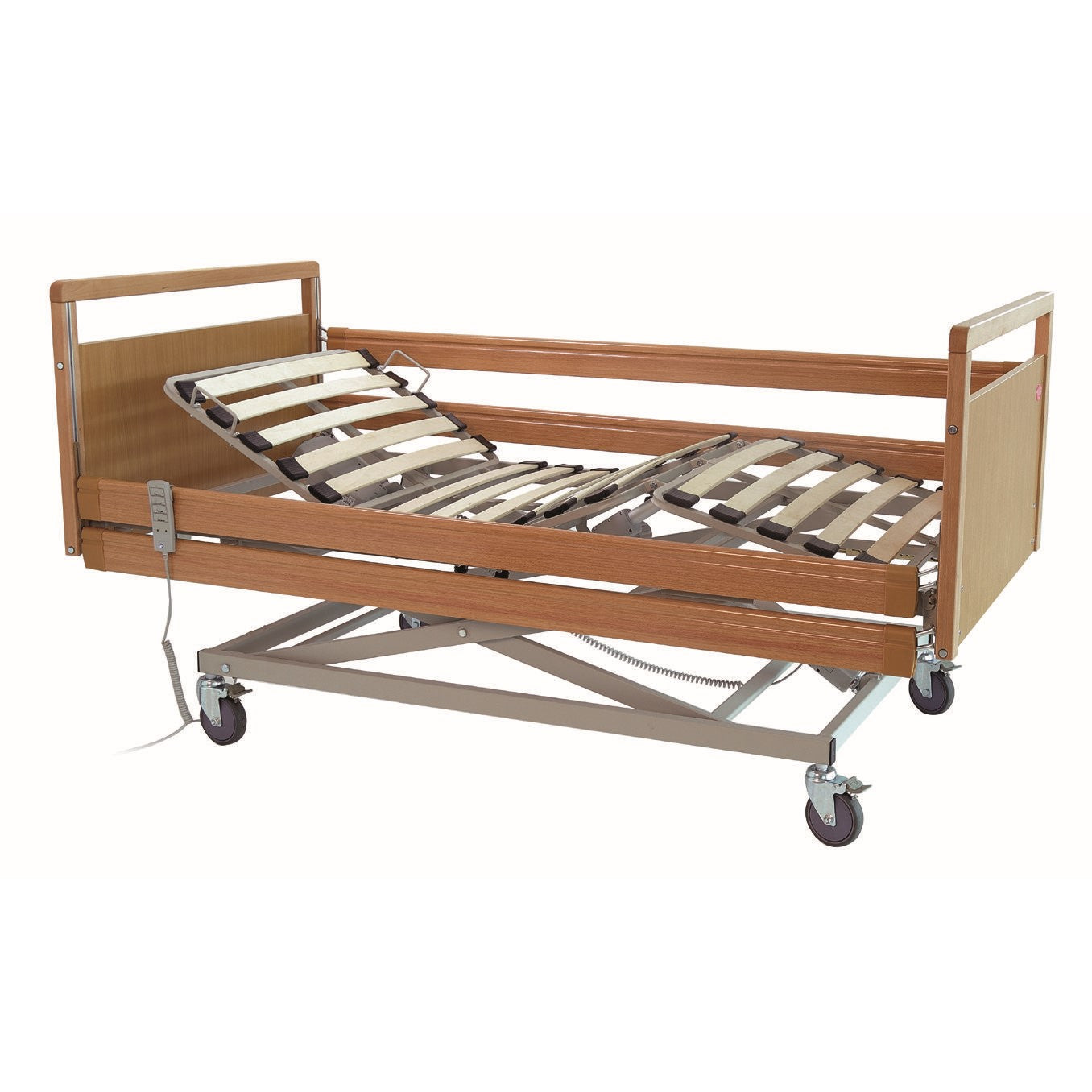 Letto degenza a 3 snodi con rete a doghe elettrico GERBERA