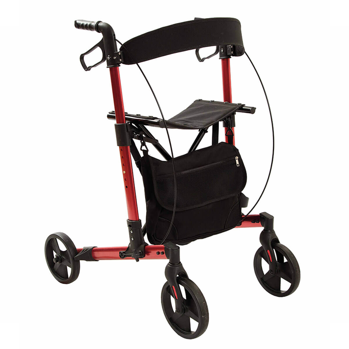 Rollator da viaggio in alluminio per uso interno ed esterno Indy II