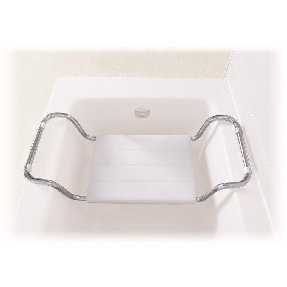 Sedile per vasca da bagno in acciaio e seduta in polipropilene Onda