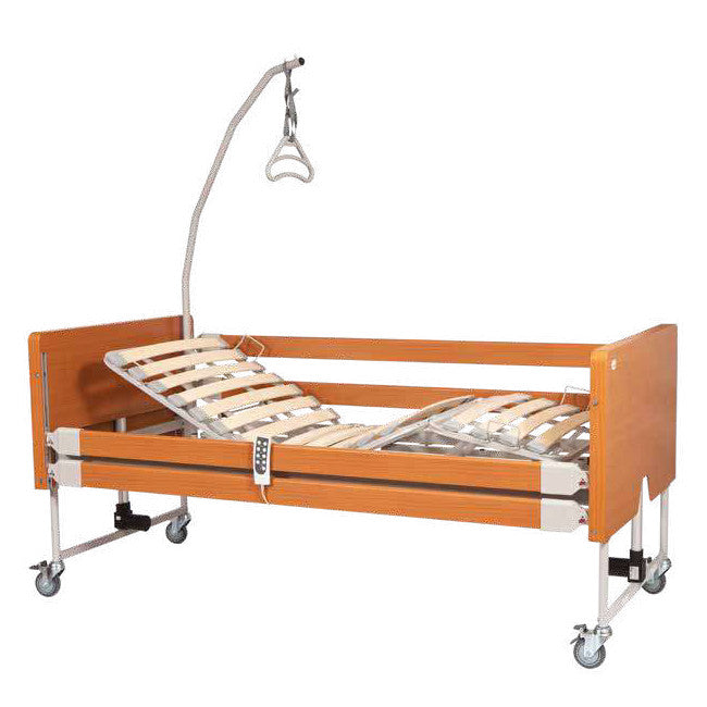 Letto ospedaliero elettrico con doghe in legno BONGO con Materasso